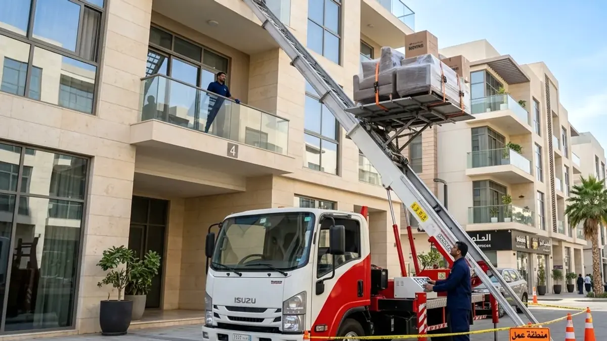 عمارات سكنية وشارع تجاري في حي الكندرة وسط جدة