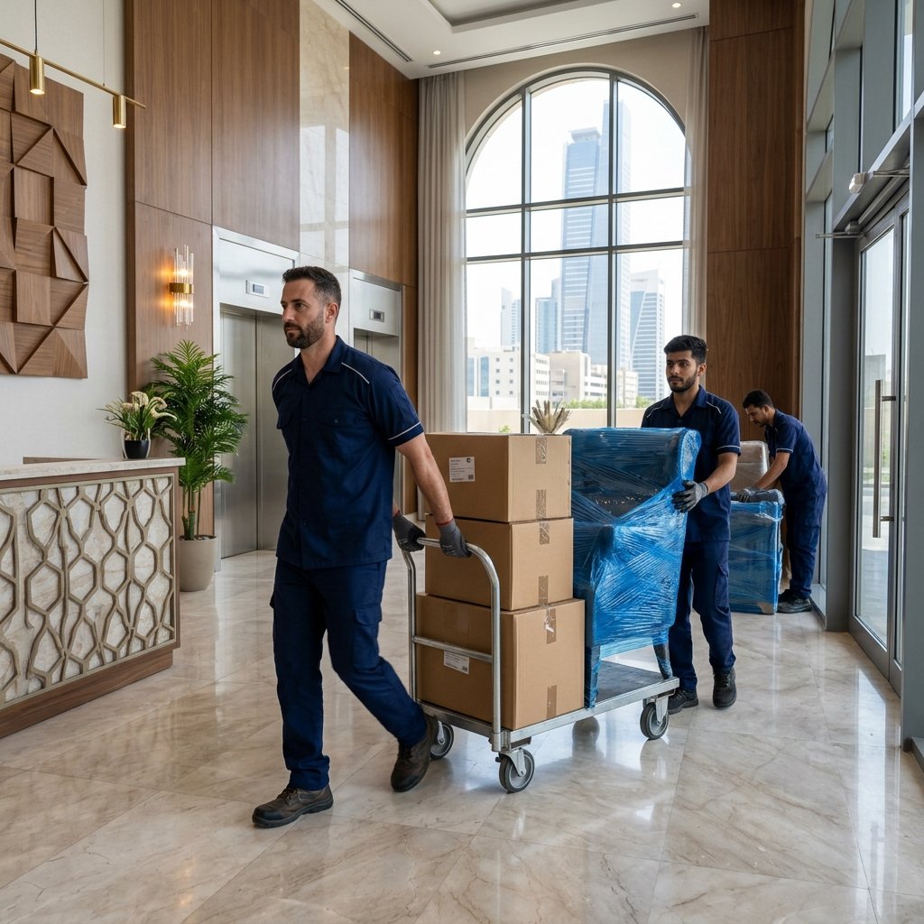 تحميل وترتيب العفش داخل شاحنة نقل عفش بجدة